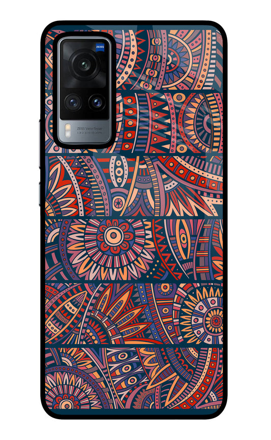 African Culture Design Vivo X60 Glass Case