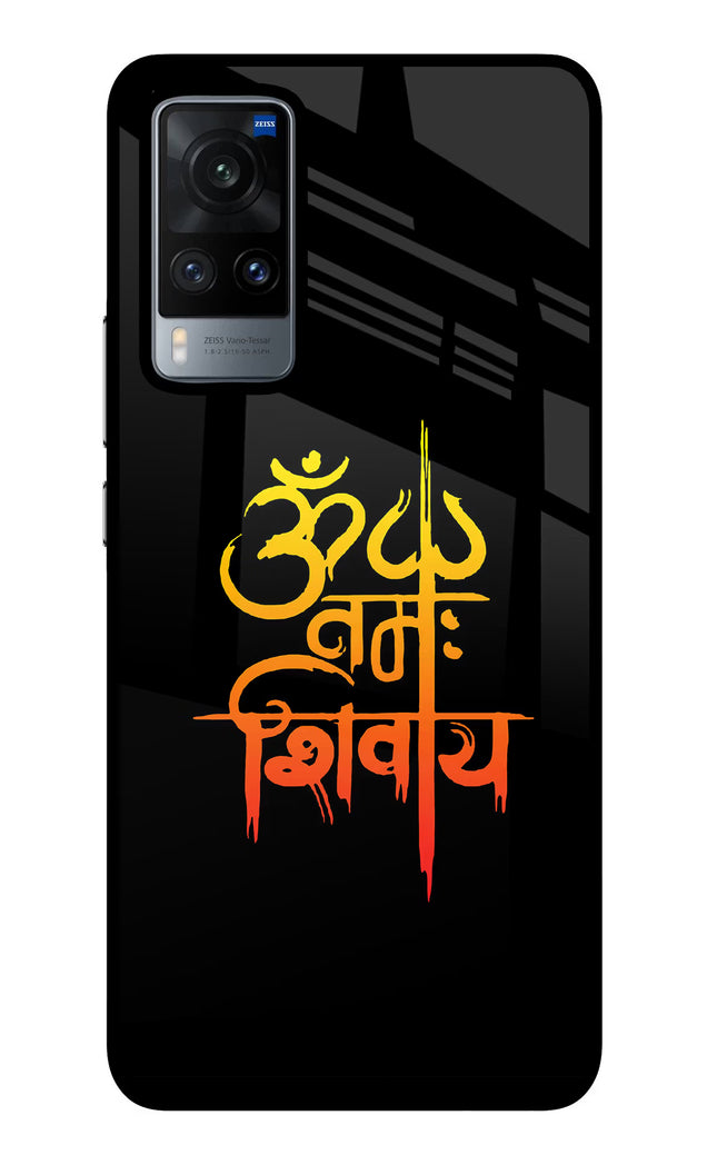 Om Namah Shivay Vivo X60 Glass Case Back Cover by Casekaro
