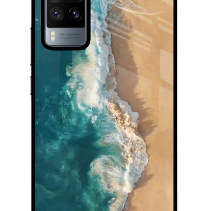 Ocean Beach Vivo X60 Glass Case