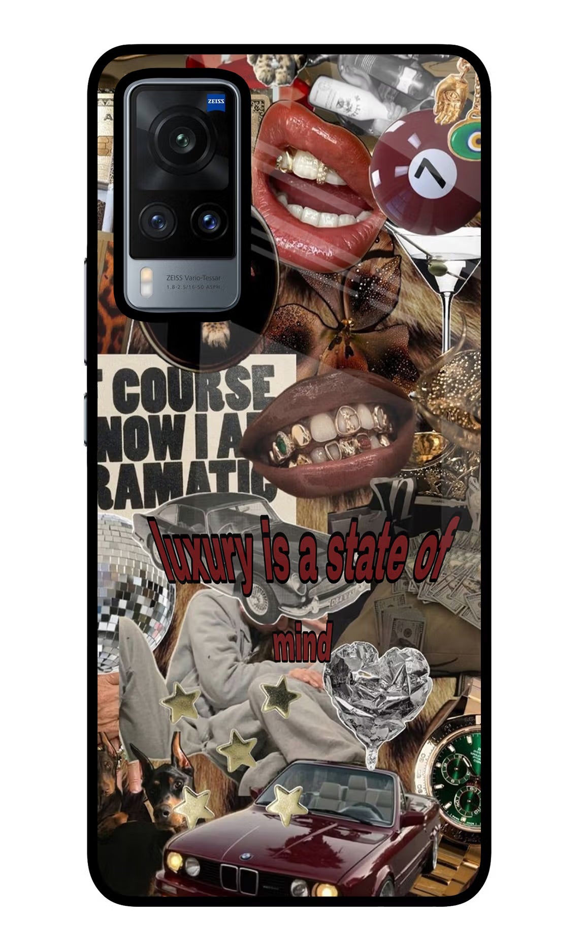 Luxury Vivo X60 Glass Case