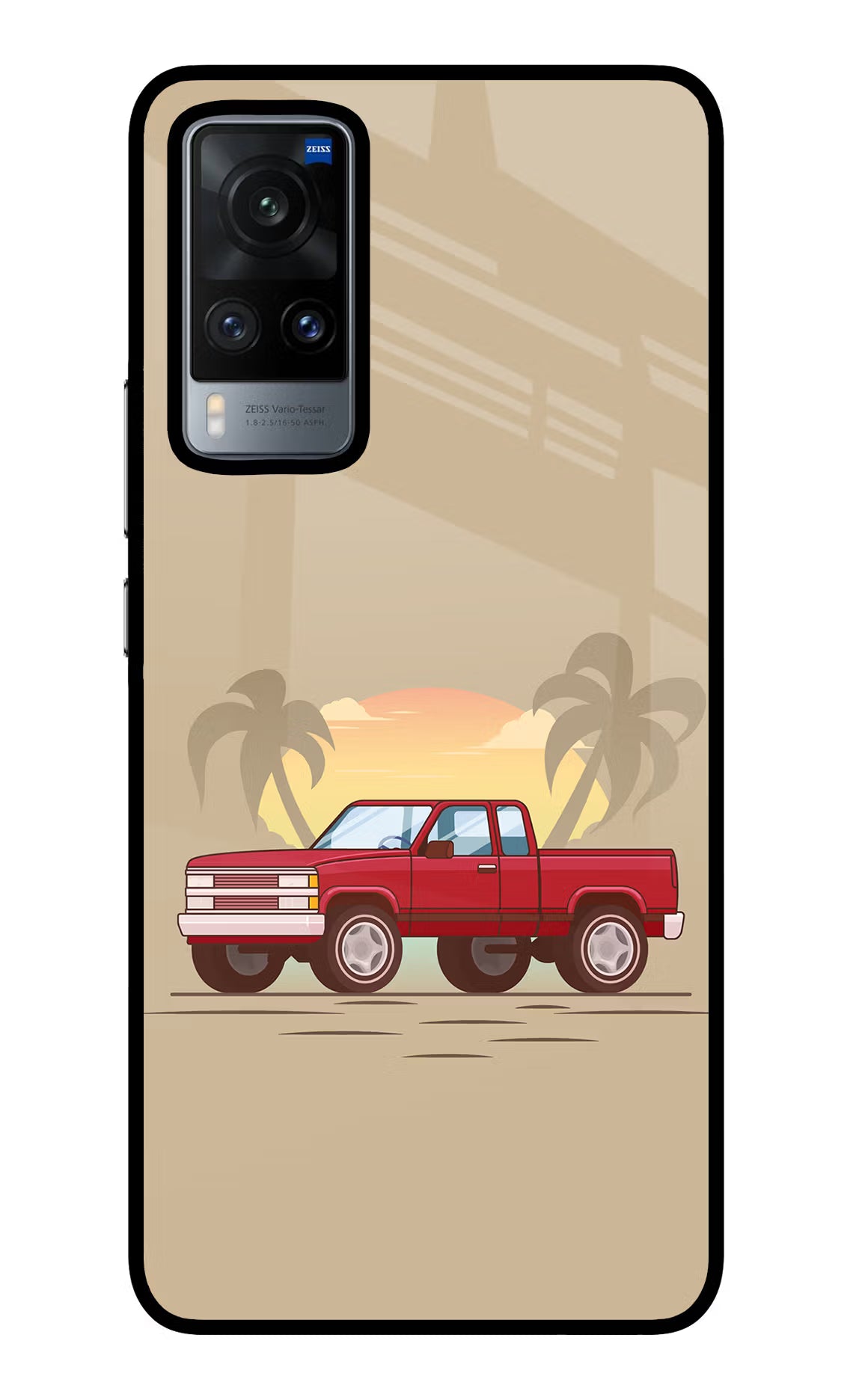 Desert Classic Drive Vivo X60 Glass Case Back Cover by Casekaro