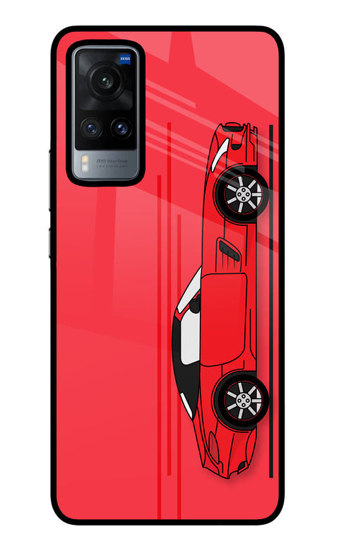 Red Velocity Vivo X60 Glass Case
