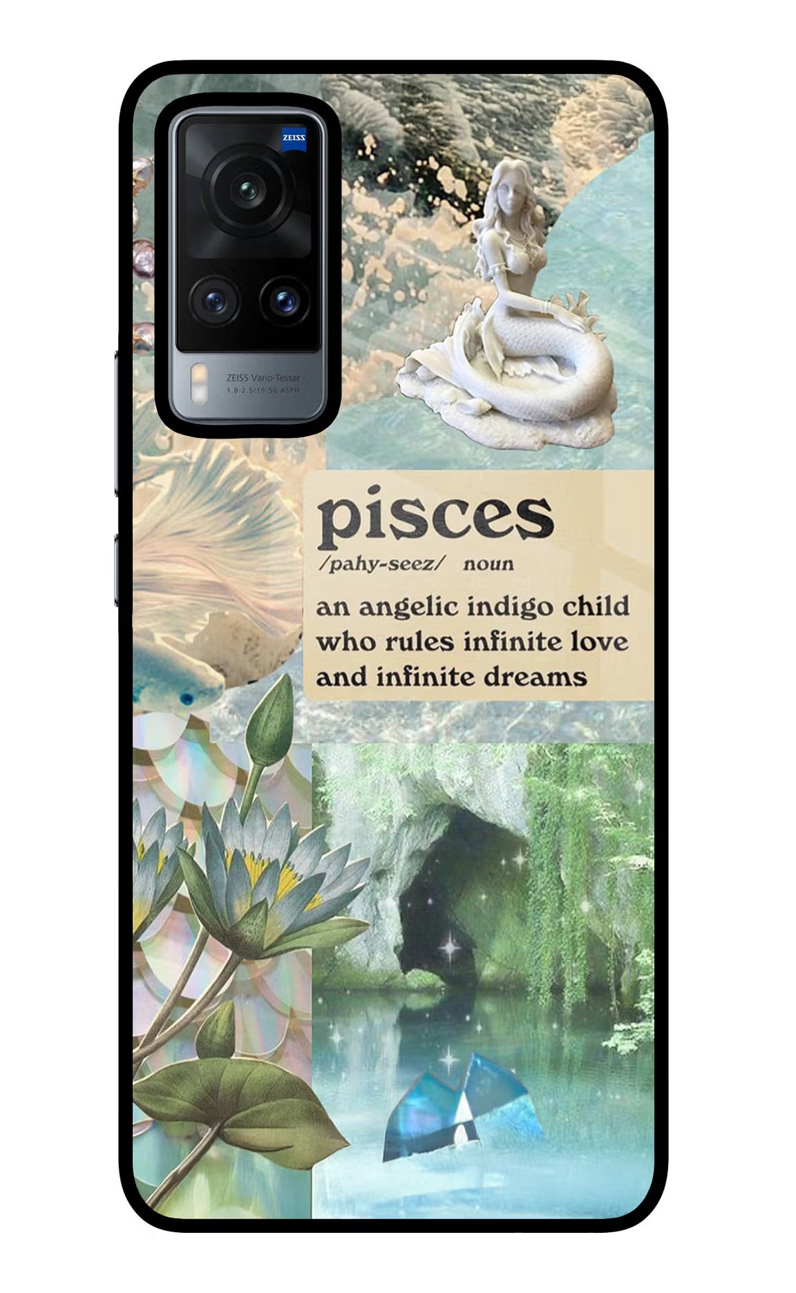 Pisces Zodiac Vivo X60 Glass Case
