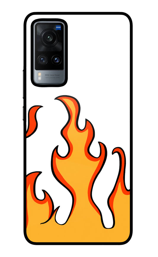 Fired Up – White Vivo X60 Glass Case