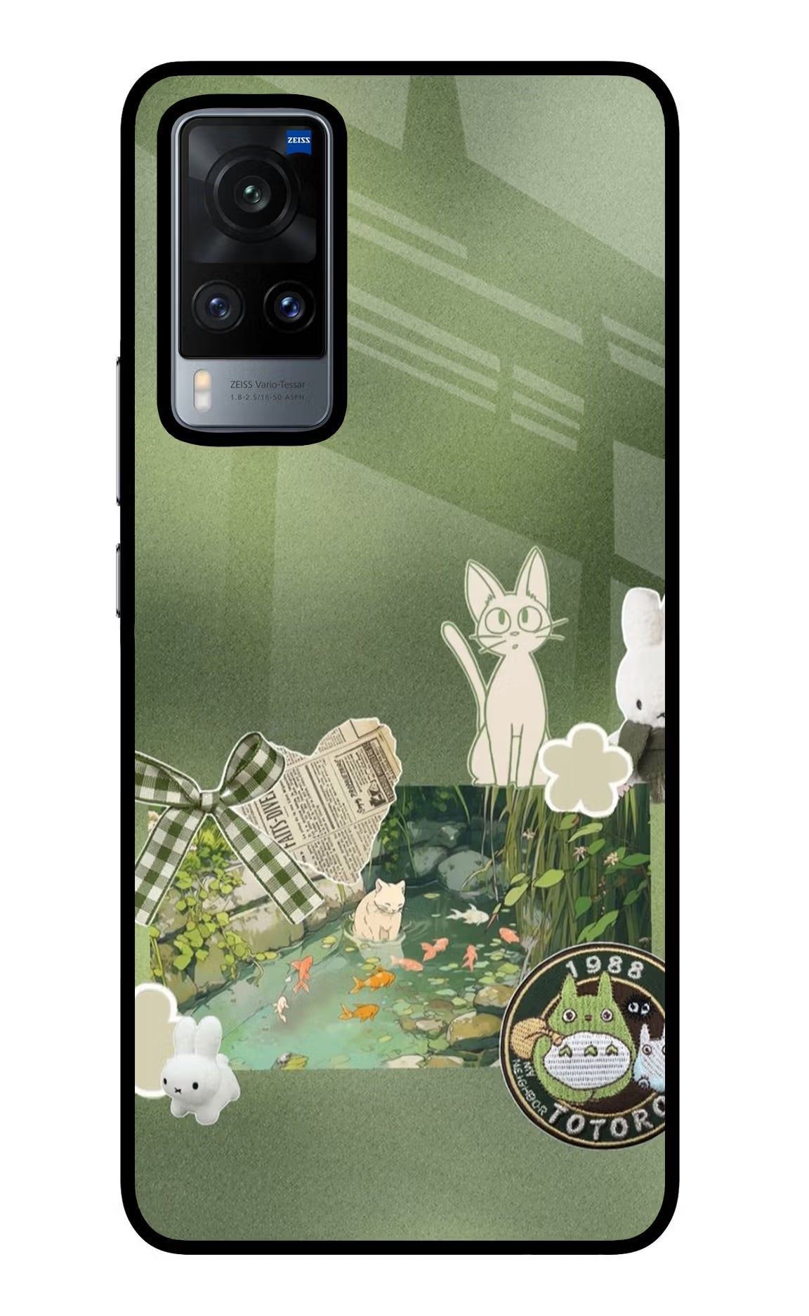 Aesthetic anime Vivo X60 Glass Case