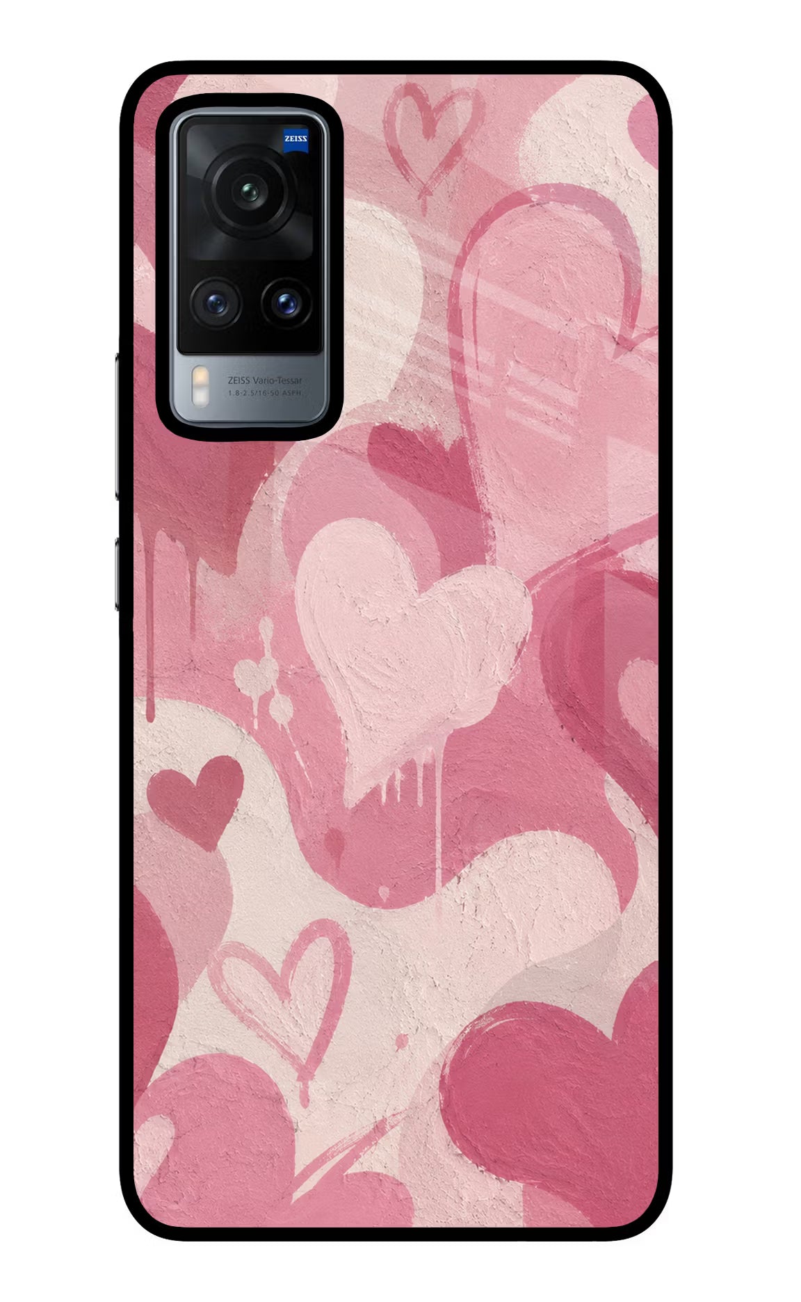 Hearty case Vivo X60 Glass Case Back Cover by Casekaro