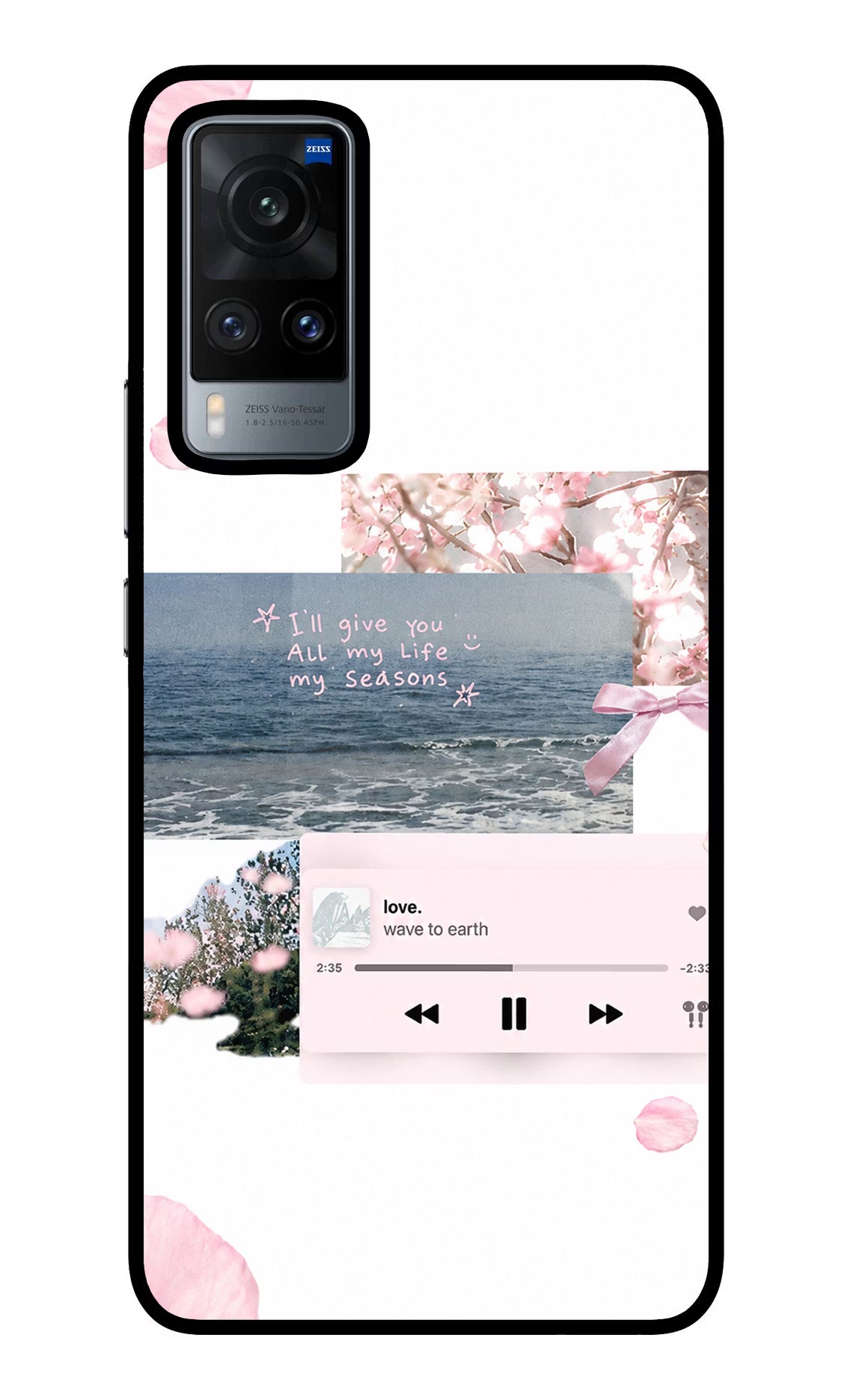 Wave to earth Vivo X60 Glass Case