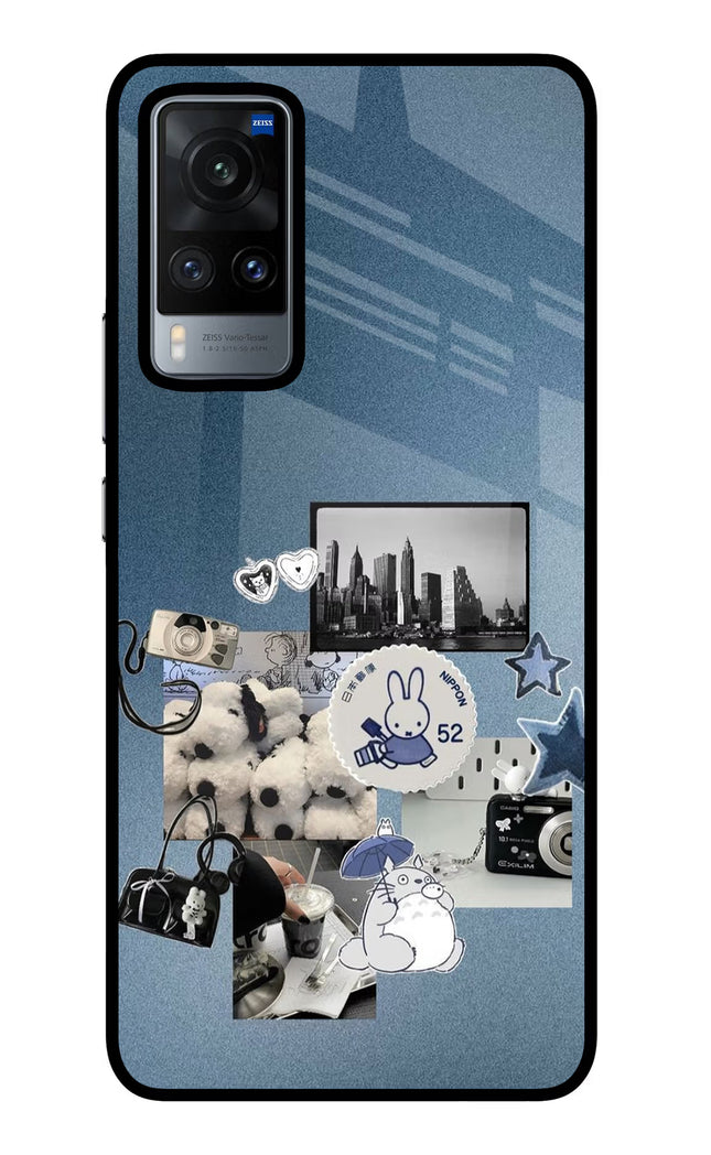 Miffy Vivo X60 Glass Case Back Cover by Casekaro