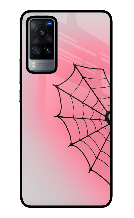 Pink Web Vivo X60 Glass Case