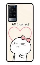 Always Right Vivo X60 Glass Case Back Cover by Casekaro