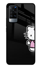 Kitty Charm Vivo X60 Glass Case