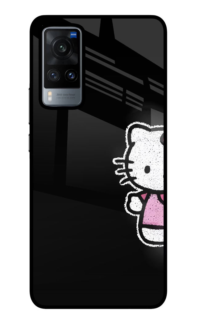 Kitty Charm Vivo X60 Glass Case