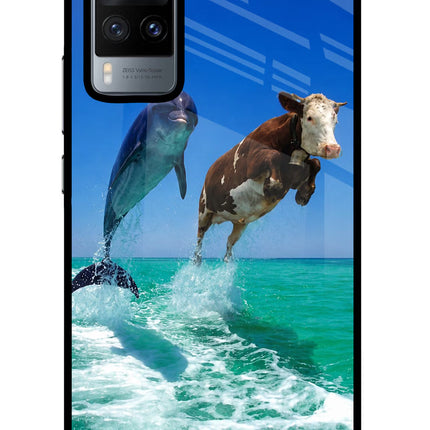 Dolphin vs Cow Vivo X60 Glass Case
