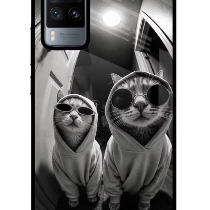Hood Cats Vivo X60 Glass Case