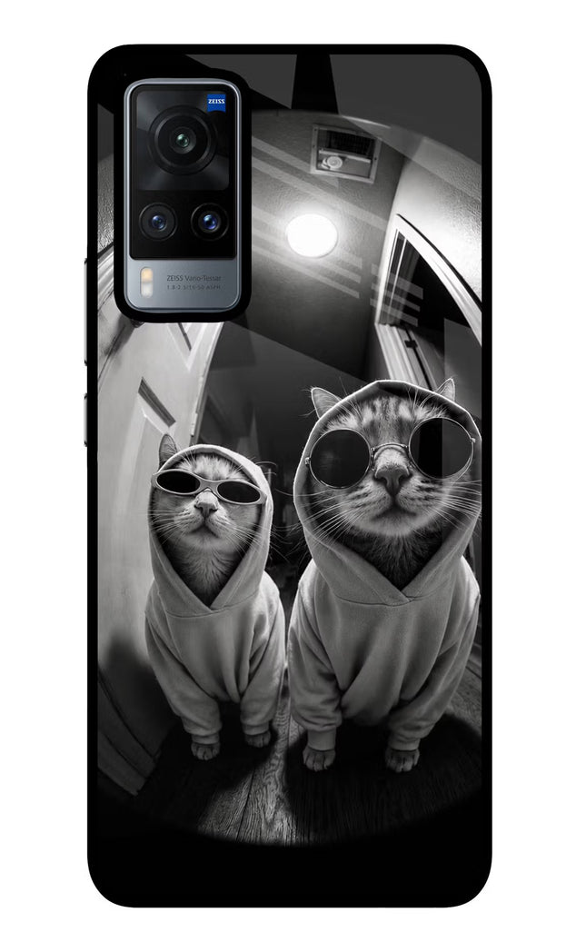 Hood Cats Vivo X60 Glass Case