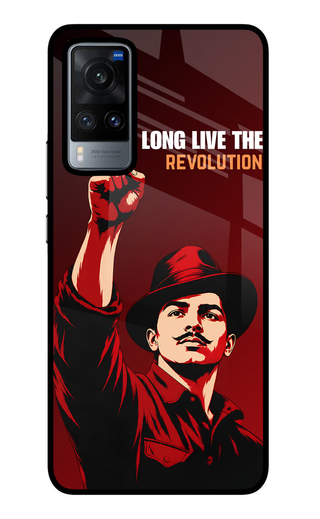 Bhagat Singh Revolution Vivo X60 Glass Case