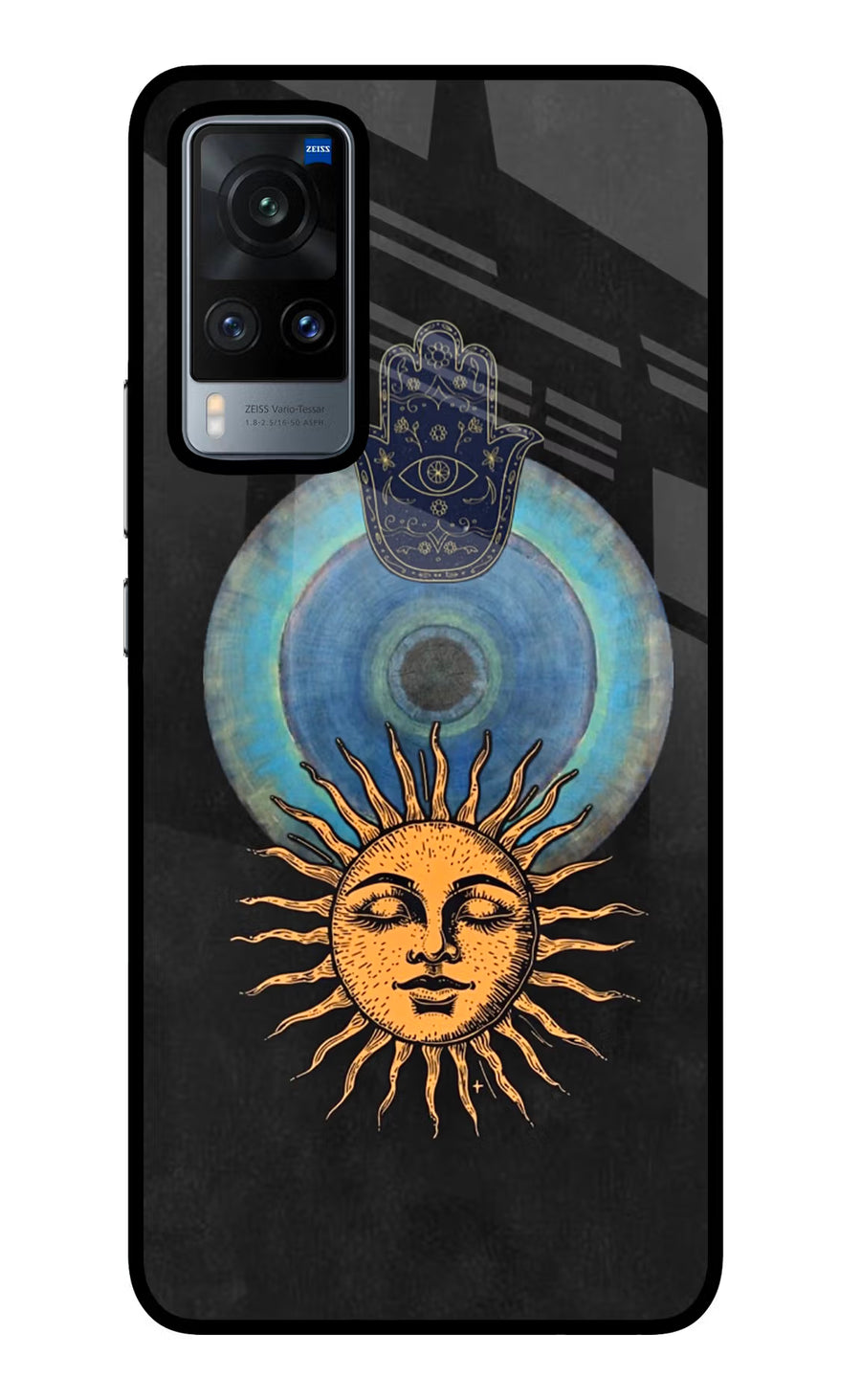 Divine Sun Vivo X60 Back Cover, Glass case