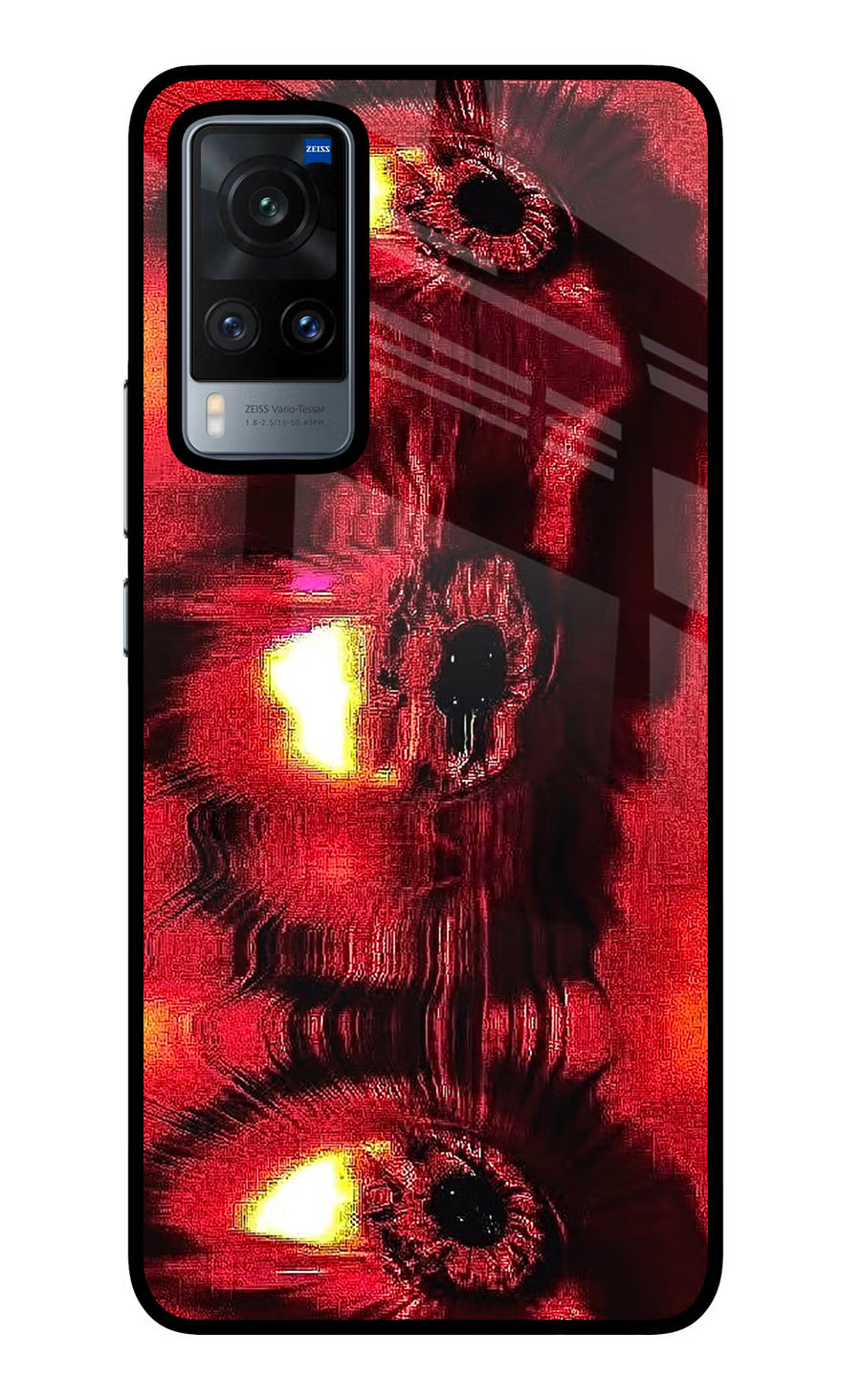 Fire Eye Vivo X60 Back Cover, Glass case
