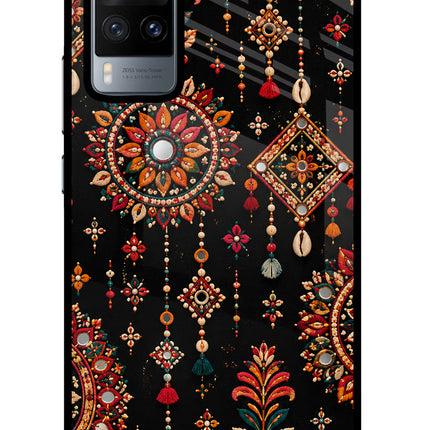Boho Noir Vivo X60 Glass Case