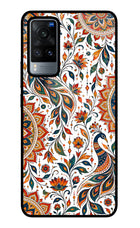 White Mayura Vivo X60 Glass Case