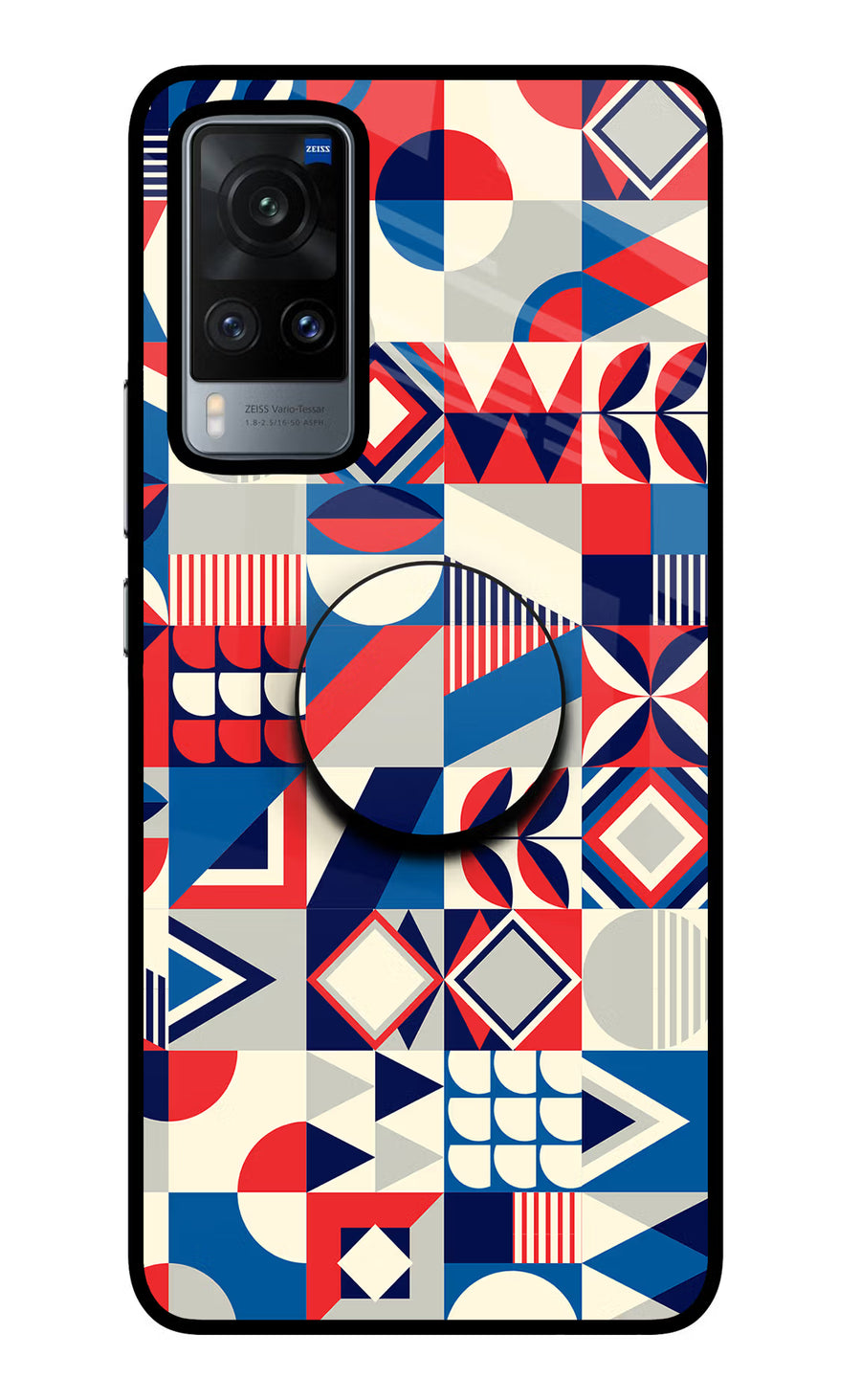 Colorful Pattern Vivo X60 Pop Case, Glass case