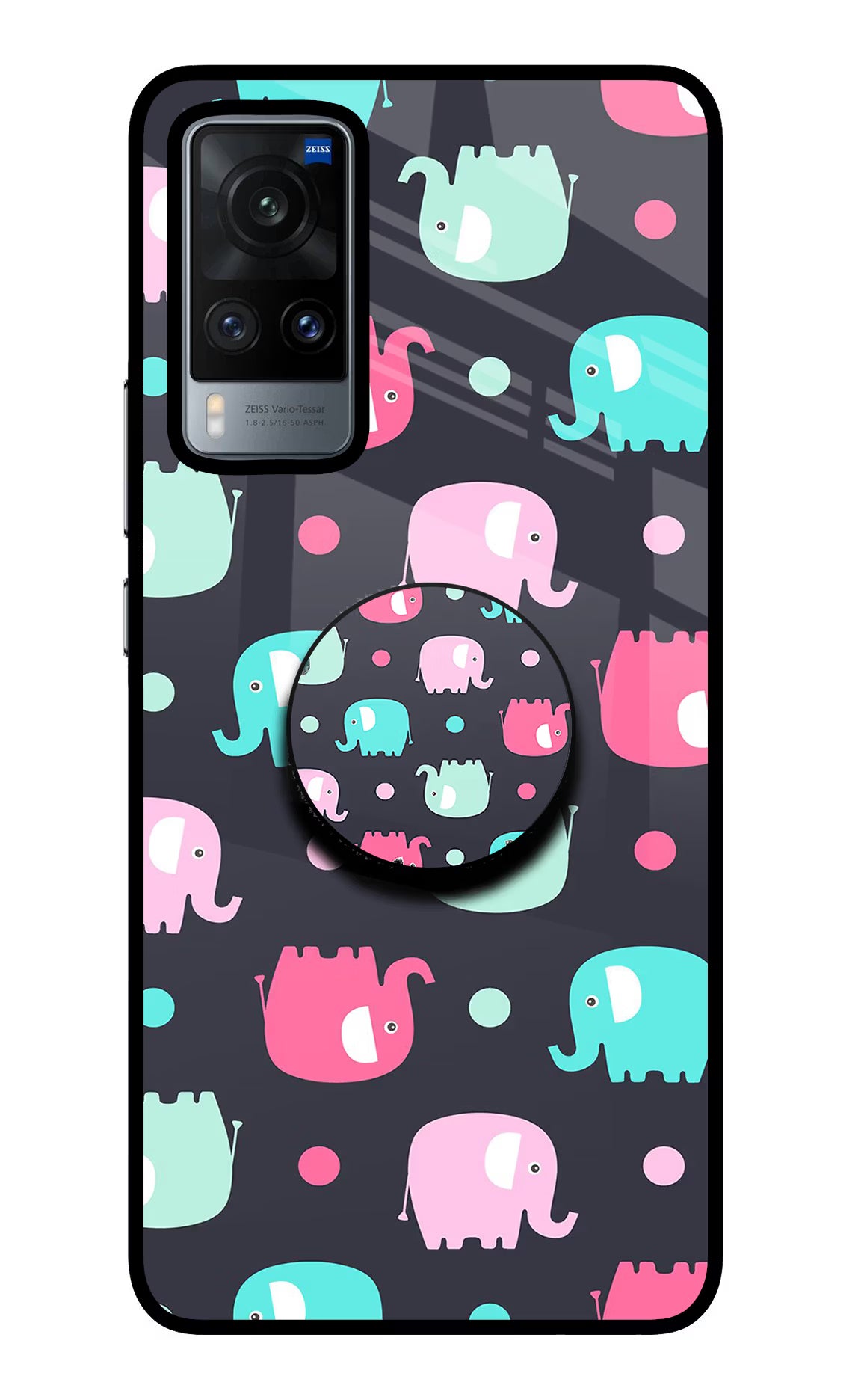 Baby Elephants Vivo X60 Pop Case by Casekaro
