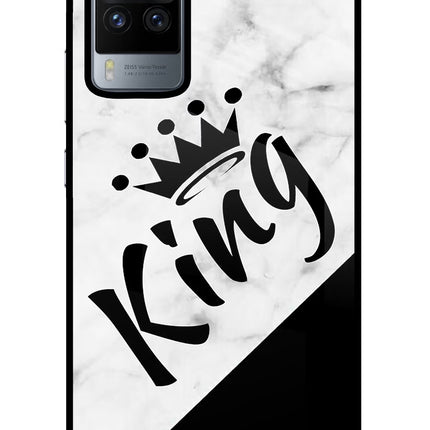 King Vivo X60 Pro Glass Case Back Cover by Casekaro