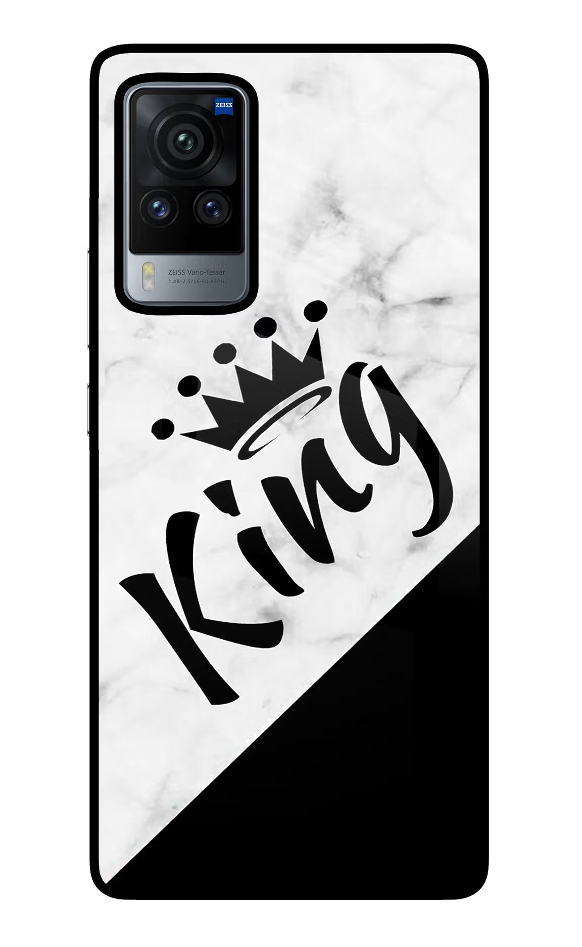 King Vivo X60 Pro Glass Case Back Cover by Casekaro
