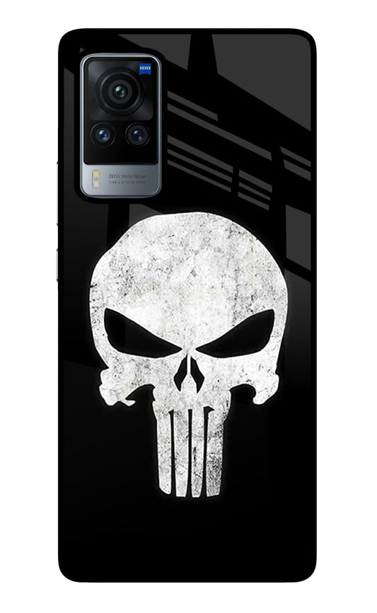 Punisher Skull Vivo X60 Pro Glass Case