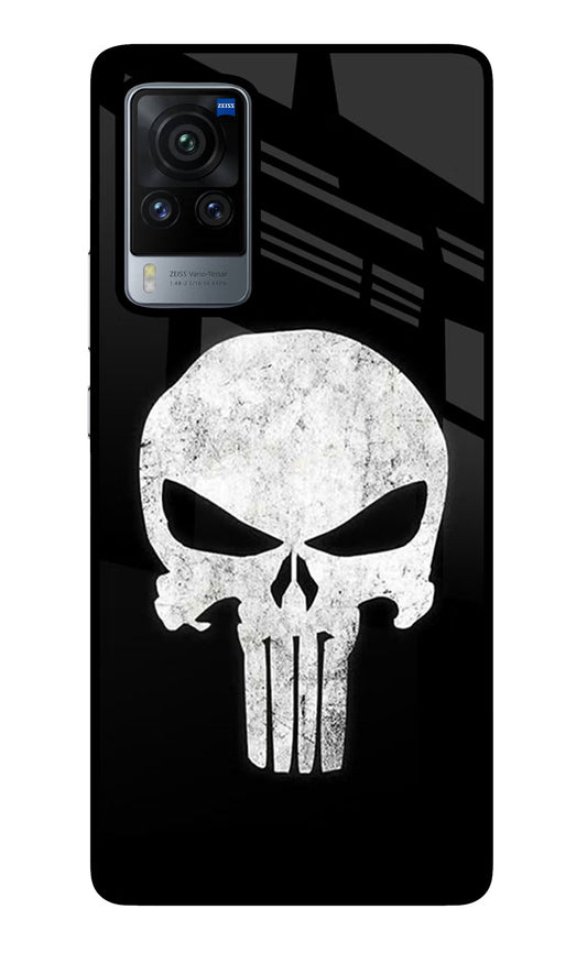 Punisher Skull Vivo X60 Pro Glass Case