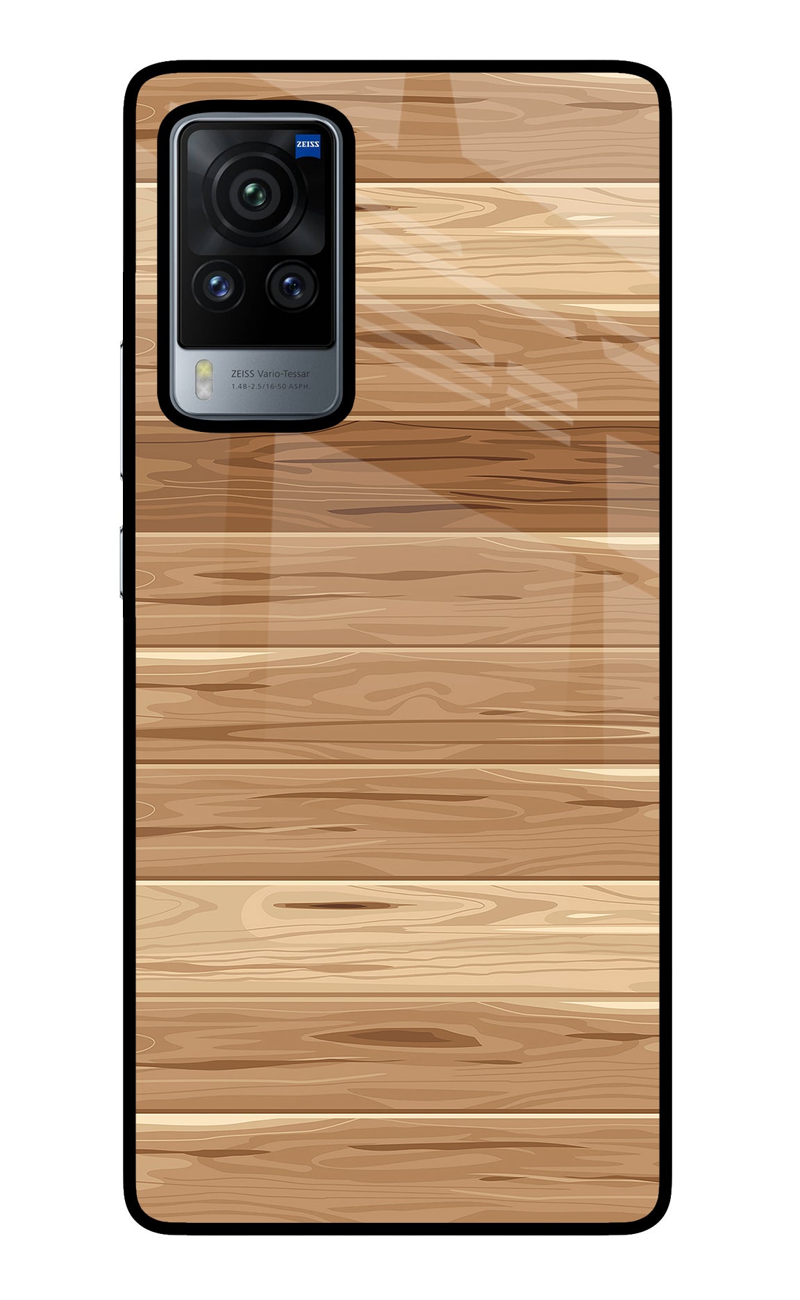 Wooden Vector Vivo X60 Pro Back Cover