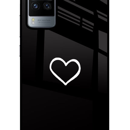 Heart Vivo X60 Pro Glass Case Back Cover by Casekaro
