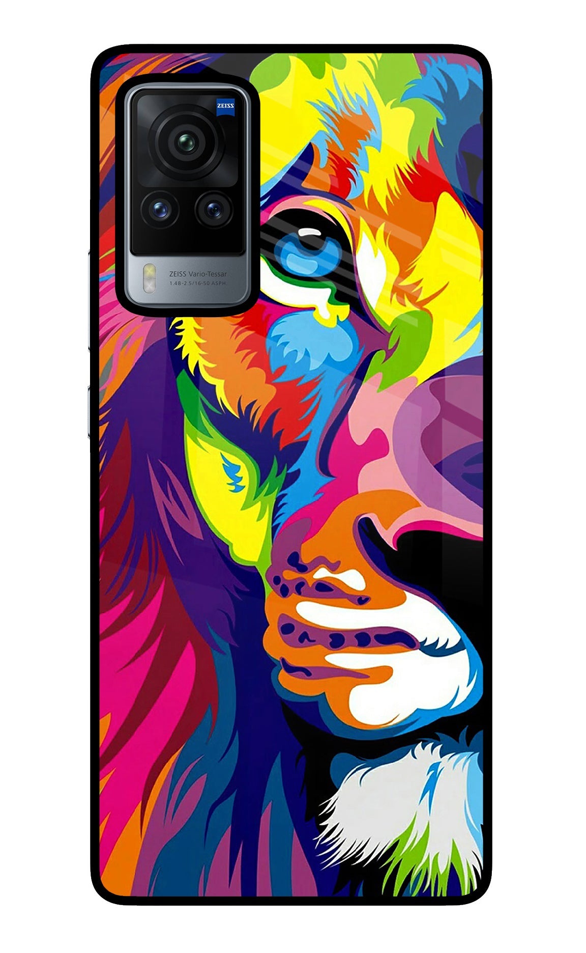 Lion Half Face Vivo X60 Pro Back Cover