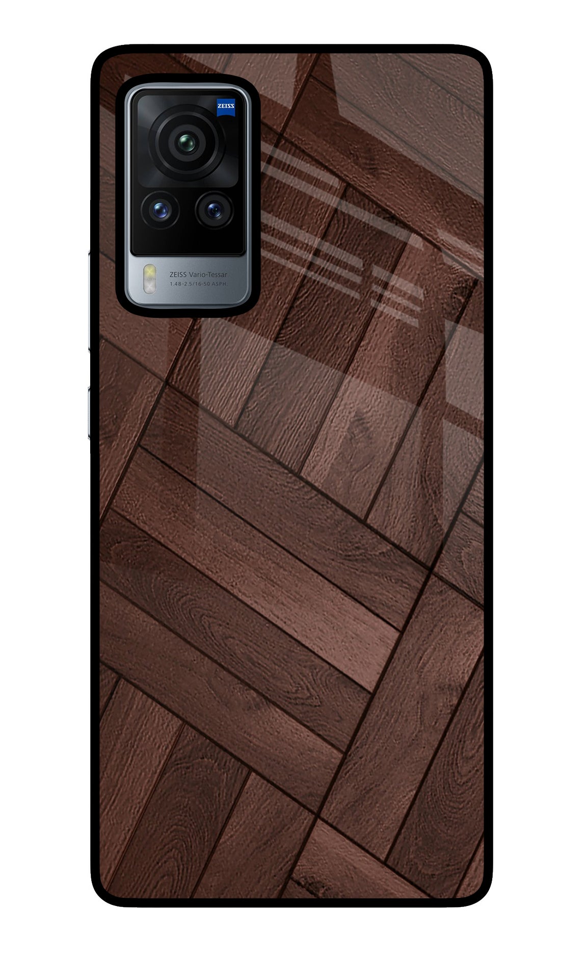 Wooden Texture Design Vivo X60 Pro Back Cover