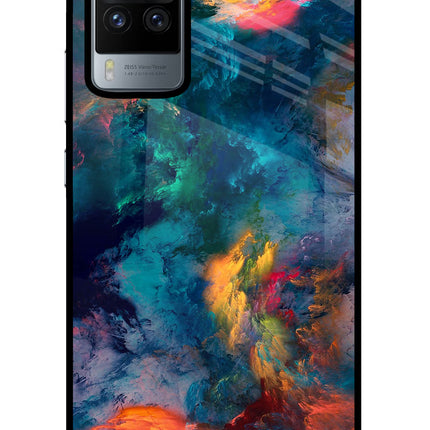 Artwork Paint Vivo X60 Pro Glass Case Back Cover by Casekaro