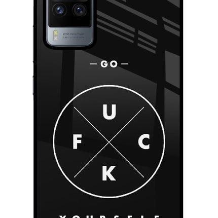 Go Fuck Yourself Vivo X60 Pro Glass Case Back Cover by Casekaro