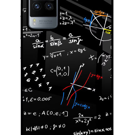 Mathematics Formula Vivo X60 Pro Glass Case Back Cover by Casekaro