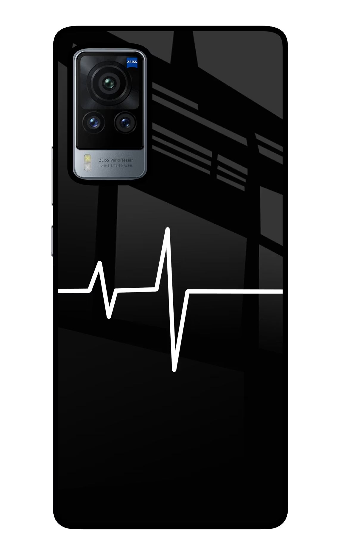 Heart Beats Vivo X60 Pro Glass Case Back Cover by Casekaro