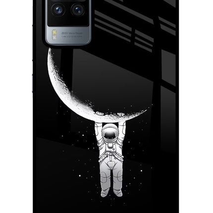 Moon Space Vivo X60 Pro Glass Case Back Cover by Casekaro