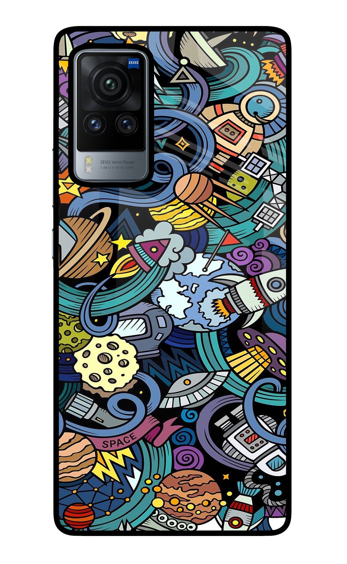 Space Abstract Vivo X60 Pro Back Cover