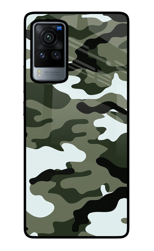 Camouflage Vivo X60 Pro Glass Case