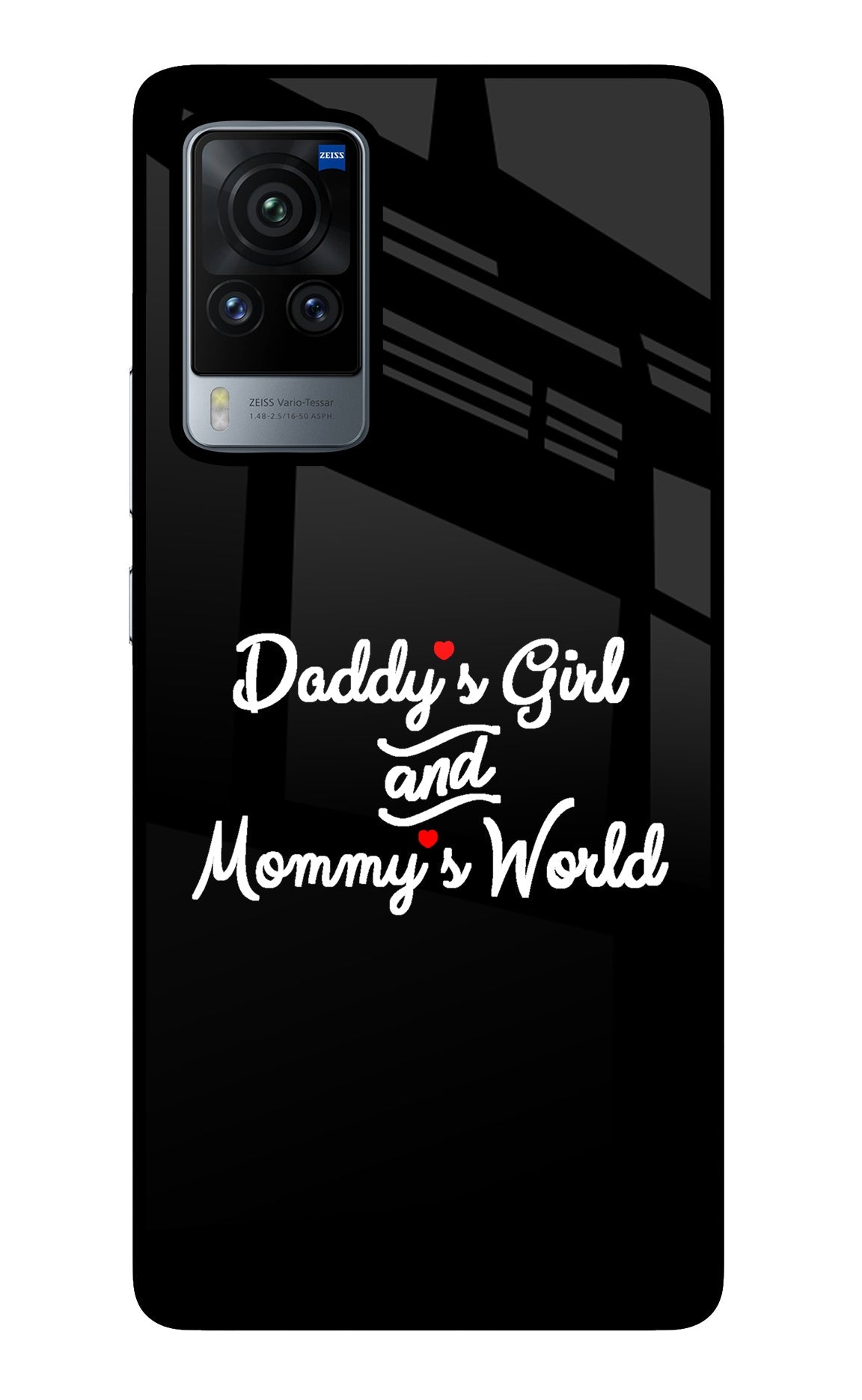 Daddy's Girl and Mommy's World Vivo X60 Pro Glass Case