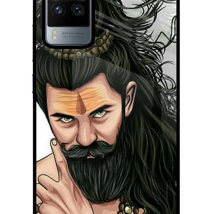 Mahadev Vivo X60 Pro Glass Case Back Cover by Casekaro