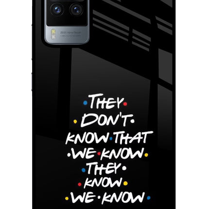 FRIENDS Dialogue Vivo X60 Pro Glass Case Back Cover by Casekaro
