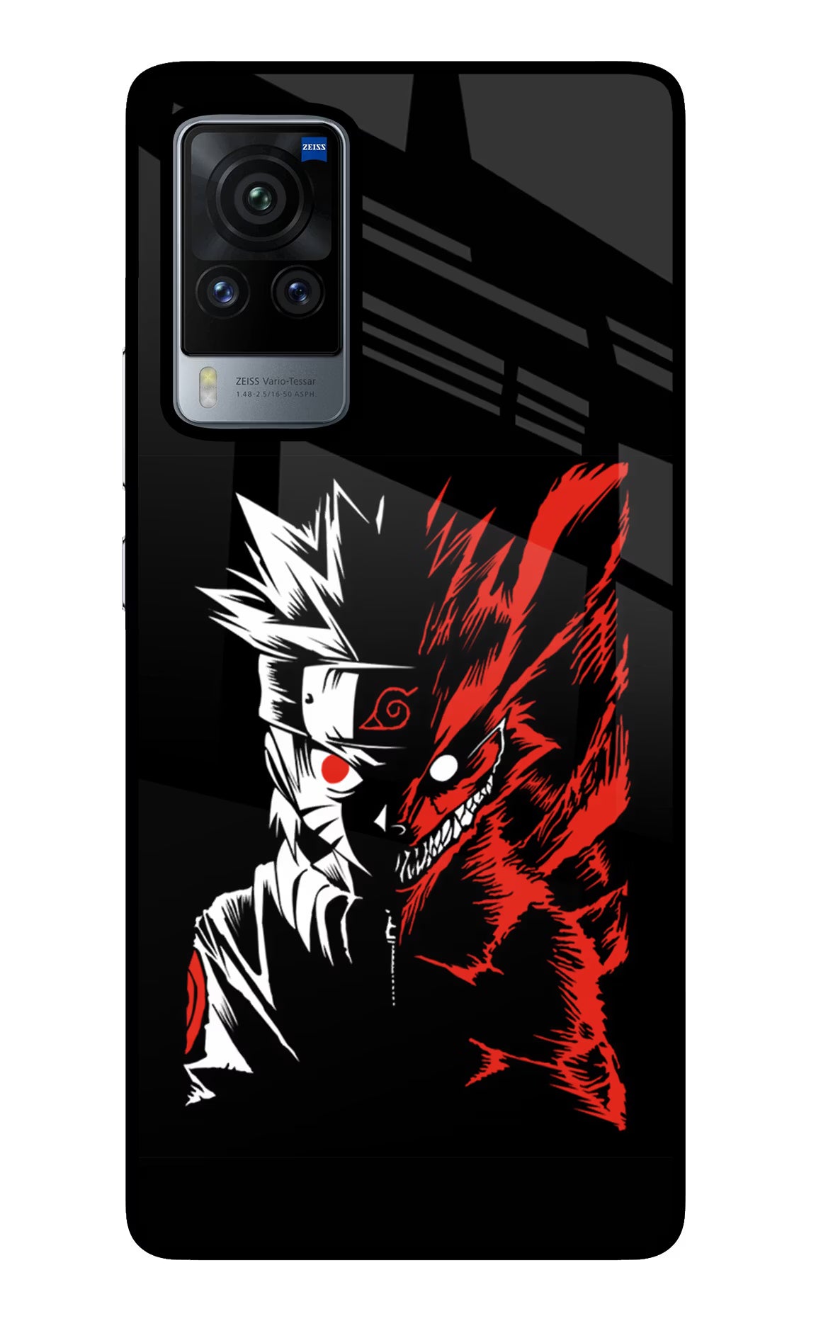 Naruto Two Face Vivo X60 Pro Glass Case Back Cover by Casekaro