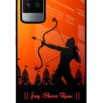 Lord Ram - 4 Vivo X60 Pro Glass Case Back Cover by Casekaro