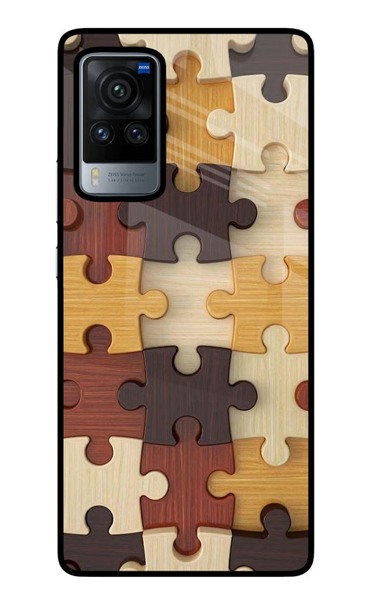 Wooden Puzzle Vivo X60 Pro Glass Case