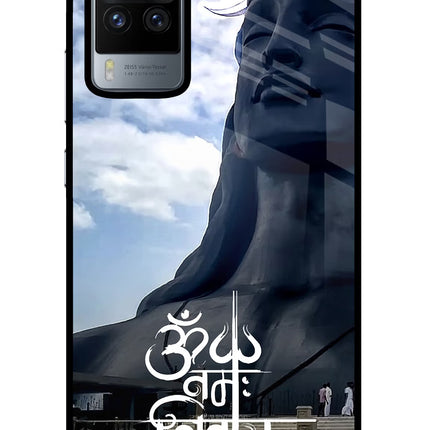 Om Namah Shivay Vivo X60 Pro Glass Case Back Cover by Casekaro