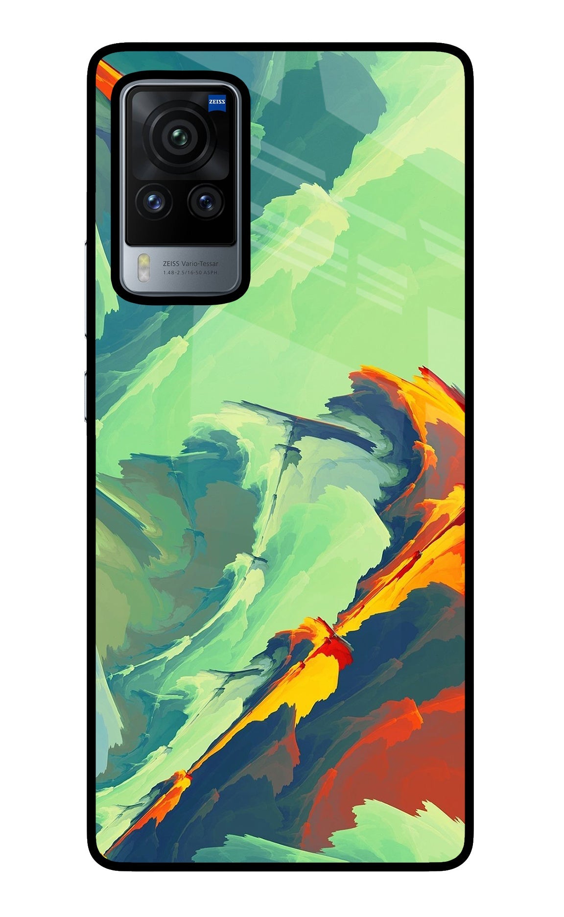 Paint Art Vivo X60 Pro Glass Case