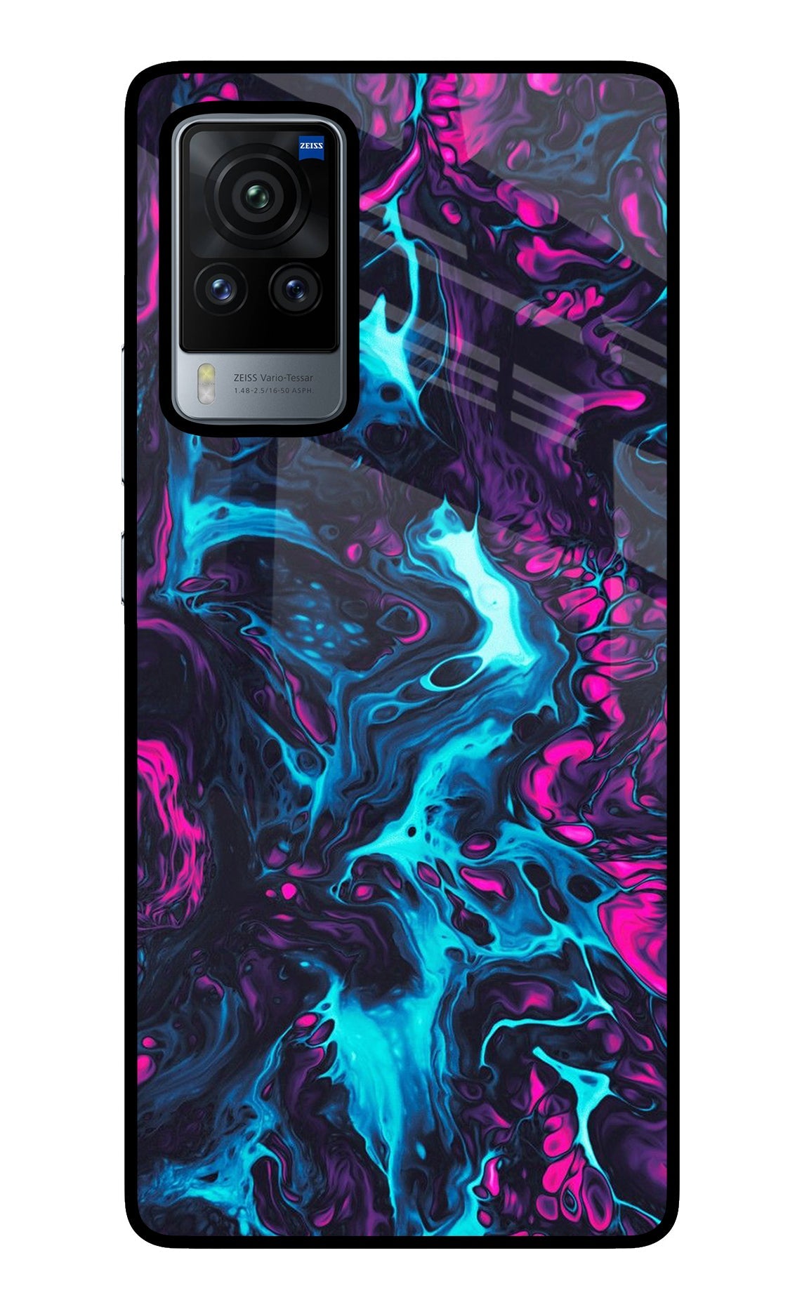 Abstract Vivo X60 Pro Glass Case